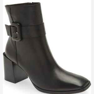 nwt Paul Green NIRVANA Pebble Leather Bootie in Chestnut Brown
